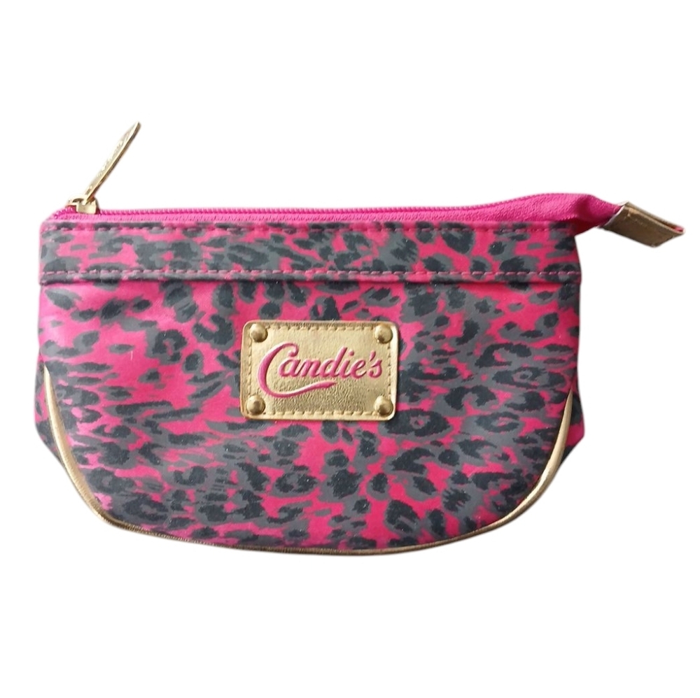 Candie's Pink and Black Leopard Print Women's Bag